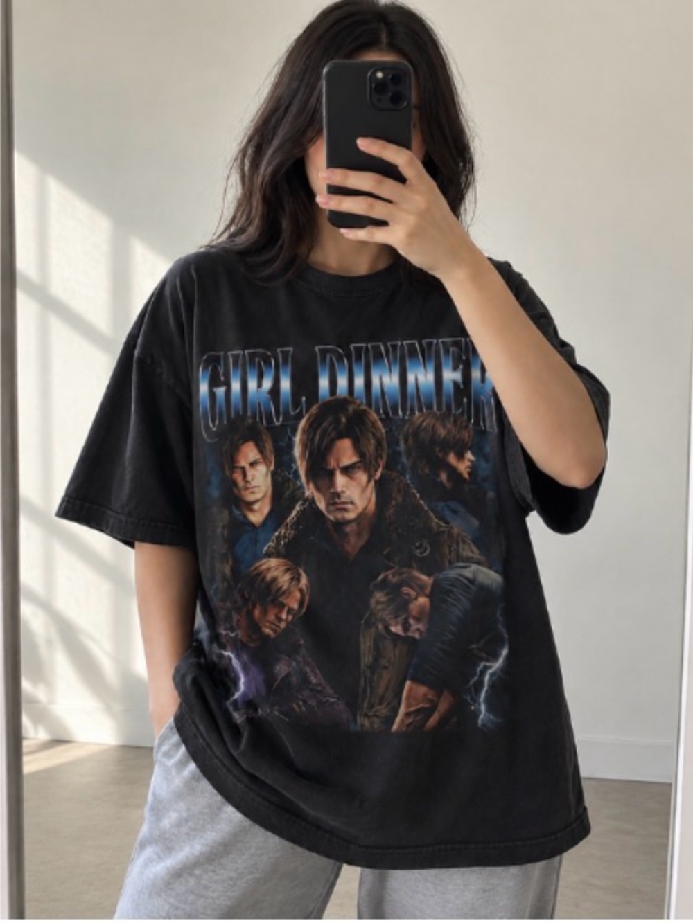 Girl Dinner Leon Kennedy Shirt, Resident Evil Tee, Requiem RE9